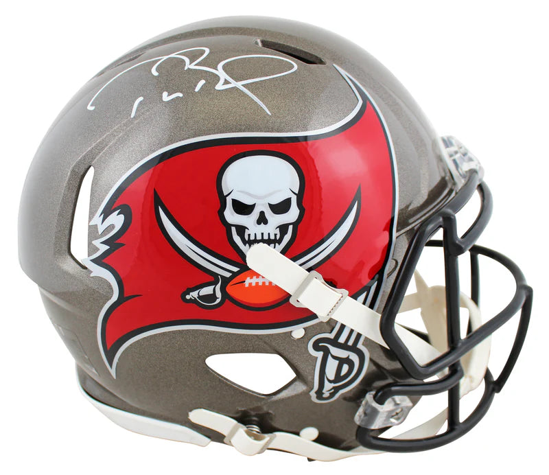 Tom Brady Signed Tampa Bay Buccaneers Full Size Speed Proline Football Helmet with Fanatics COA